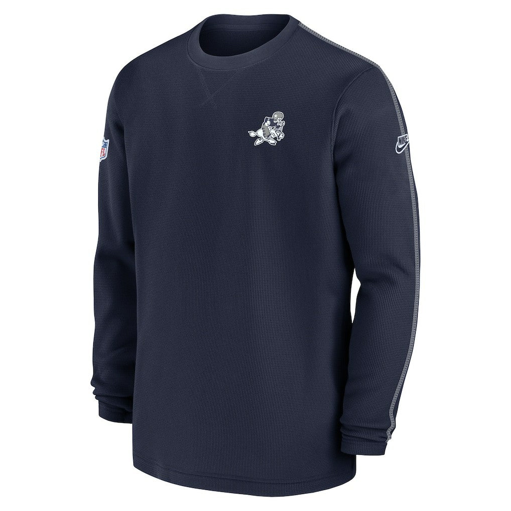 Dallas Cowboys 2024 Sideline Coach Vintage Pullover Sweatshirt - Navy | Nike for sale