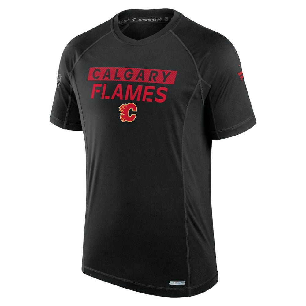 Calgary Flames Fanatics Authentic Pro Rink Tech T-Shirt Black