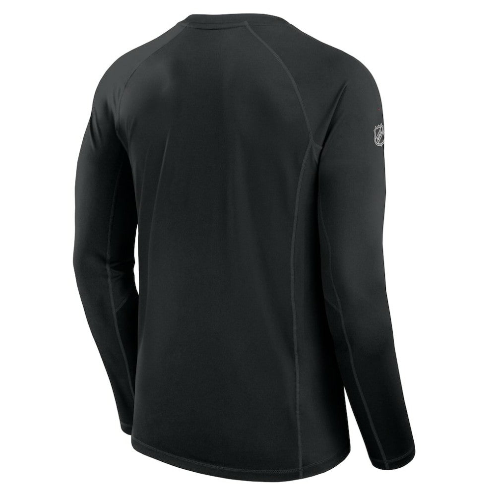 New Jersey Devils Fanatics Authentic Pro Rink Tech Long Sleeve T-Shirt Black