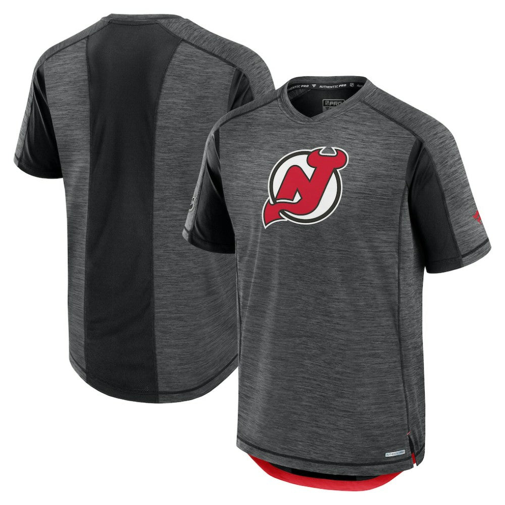 New Jersey Devils Fanatics Authentic Pro Rink Tech T-Shirt Black