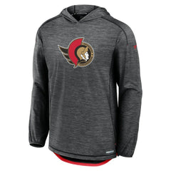 Ottawa Senators Fanatics Authentic Pro Rink Lightweight Pullover Hoodie Black
