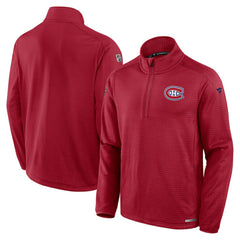 Montreal Canadiens Fanatics Authentic Pro Rink Quarter-Zip Jacket Red