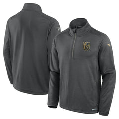 Vegas Golden Knights Fanatics Authentic Pro Rink Quarter-Zip Jacket Gray