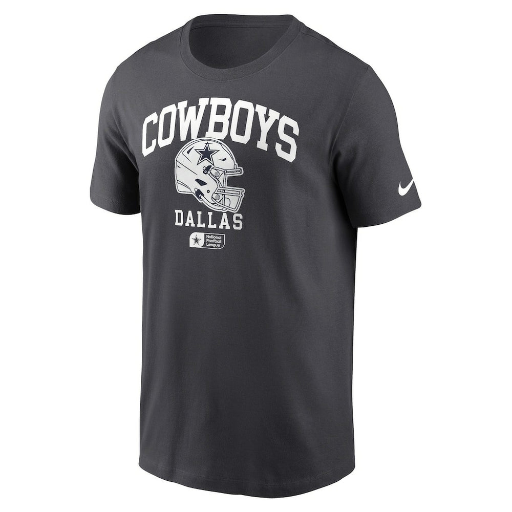 Dallas Cowboys Helmet Essential T-Shirt - Charcoal | Nike outlet