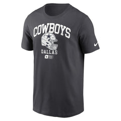 Dallas Cowboys Helmet Essential T-Shirt - Charcoal | Nike outlet