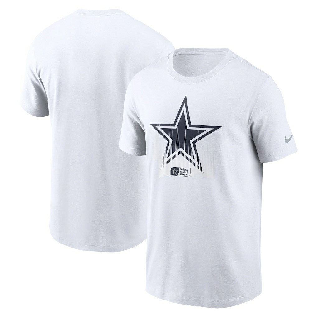 Dallas Cowboys Faded Essential T-Shirt - White | Nike discount