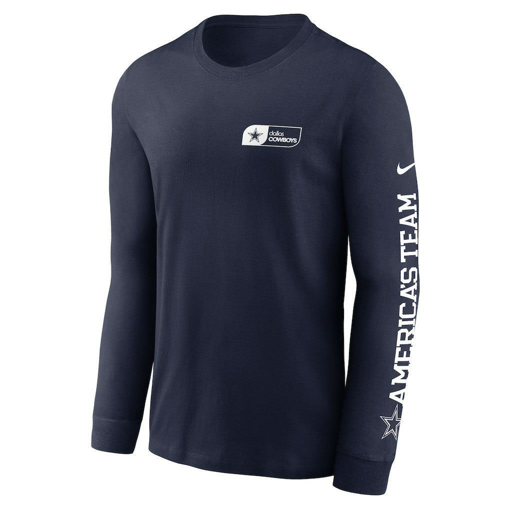 Dallas Cowboys America's Team Essential Long Sleeve T-Shirt - Navy | Nike discount