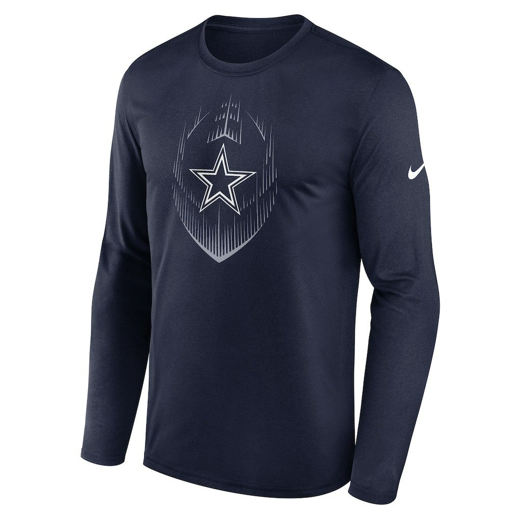 Dallas Cowboys Icon Legend Performance Long Sleeve T-Shirt - Navy | Nike on sale