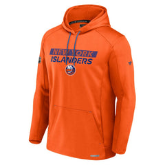New York Islanders Fanatics Authentic Pro Rink Fleece Pullover Hoodie Orange