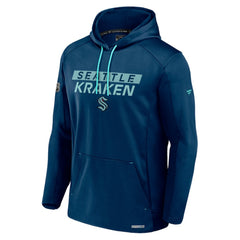 Seattle Kraken Fanatics Authentic Pro Rink Fleece Pullover Hoodie Deep Sea Blue