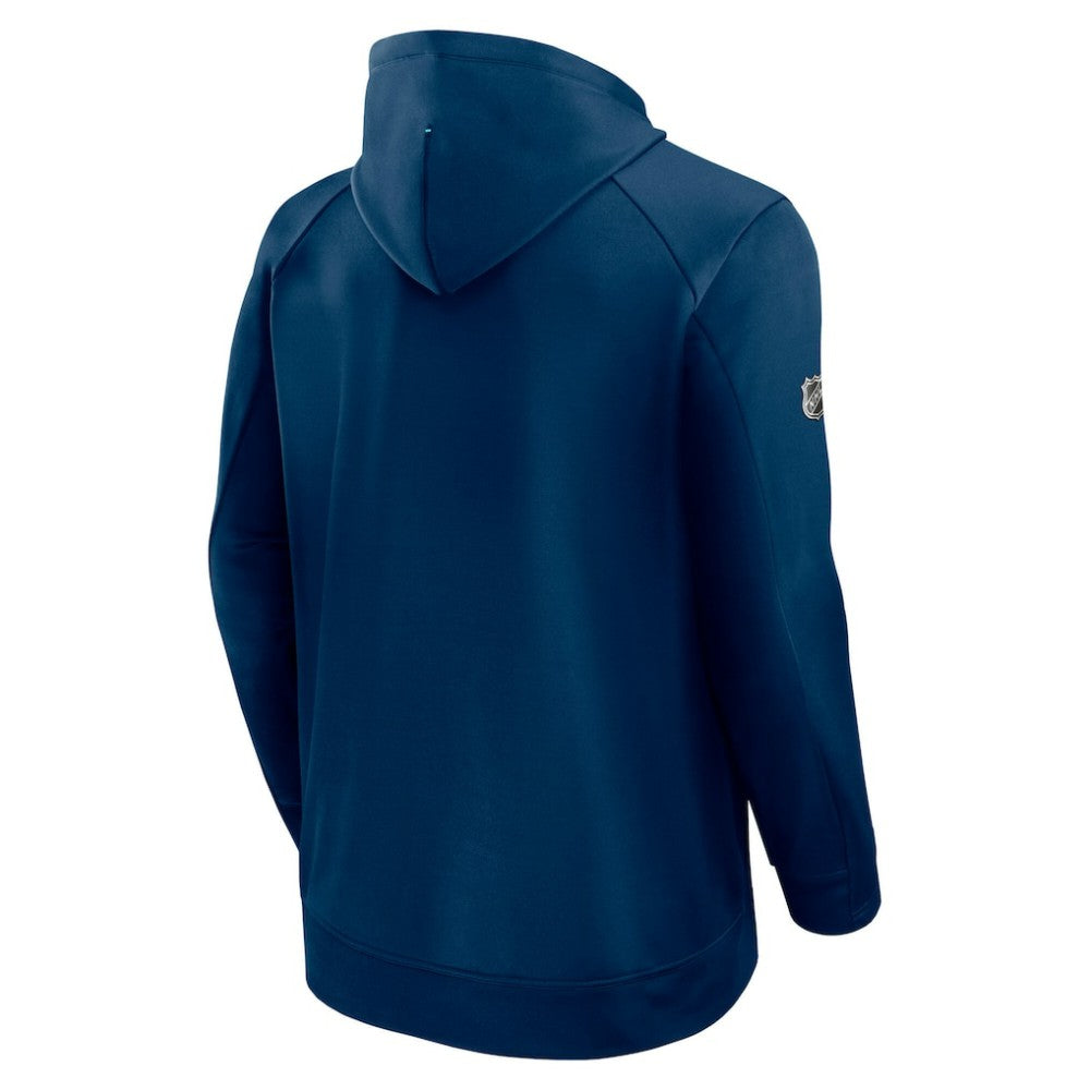 Seattle Kraken Fanatics Authentic Pro Rink Fleece Pullover Hoodie Deep Sea Blue