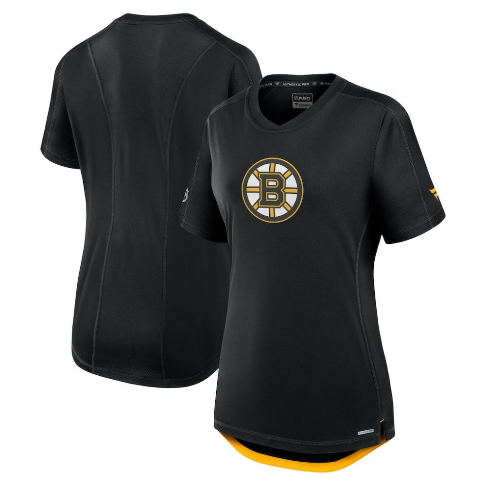 Boston Bruins Fanatics Women's Authentic Pro Rink Tech T-Shirt Black