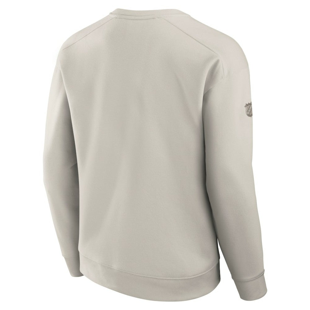 Montreal Canadiens Fanatics Authentic Pro Road Fleece Pullover Sweatshirt Cream
