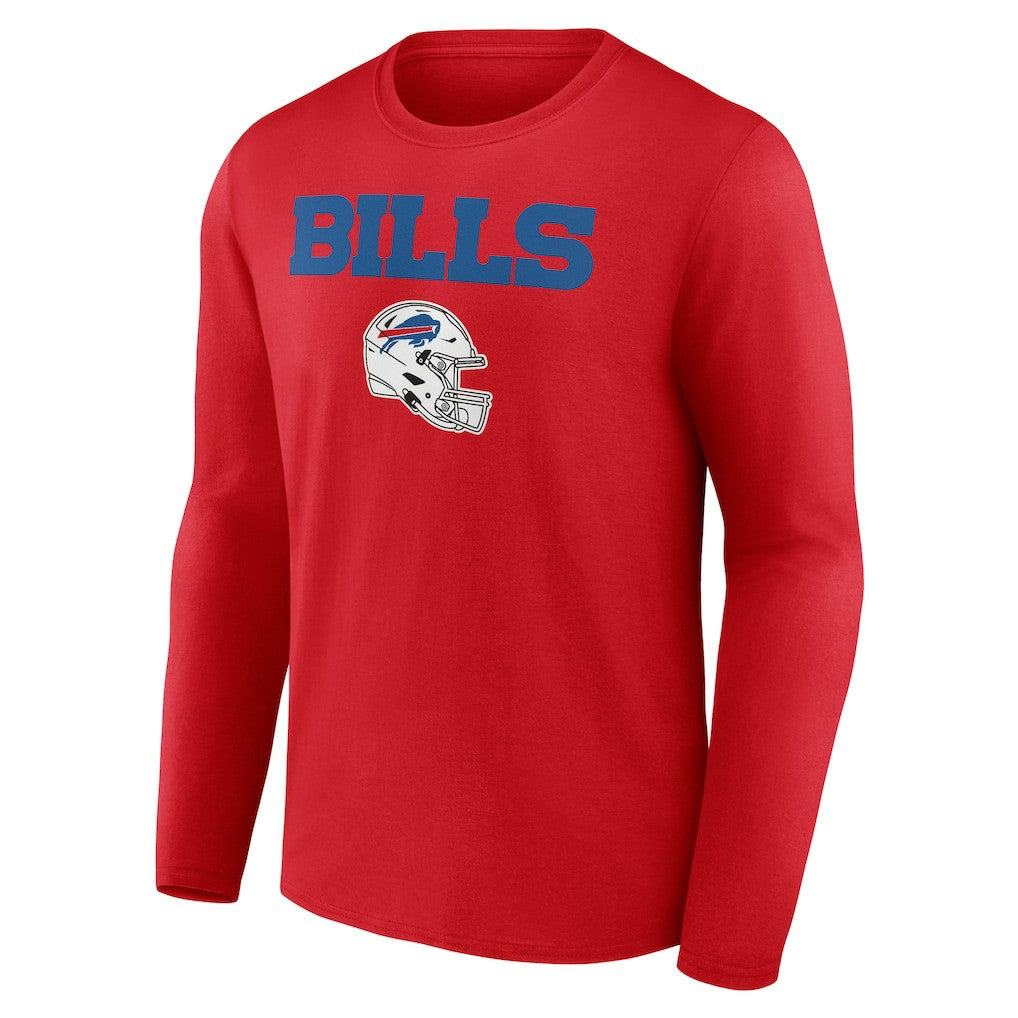 Josh Allen Buffalo Bills Team Wordmark Player Name & Number Long Sleeve T-Shirt - Red for sale