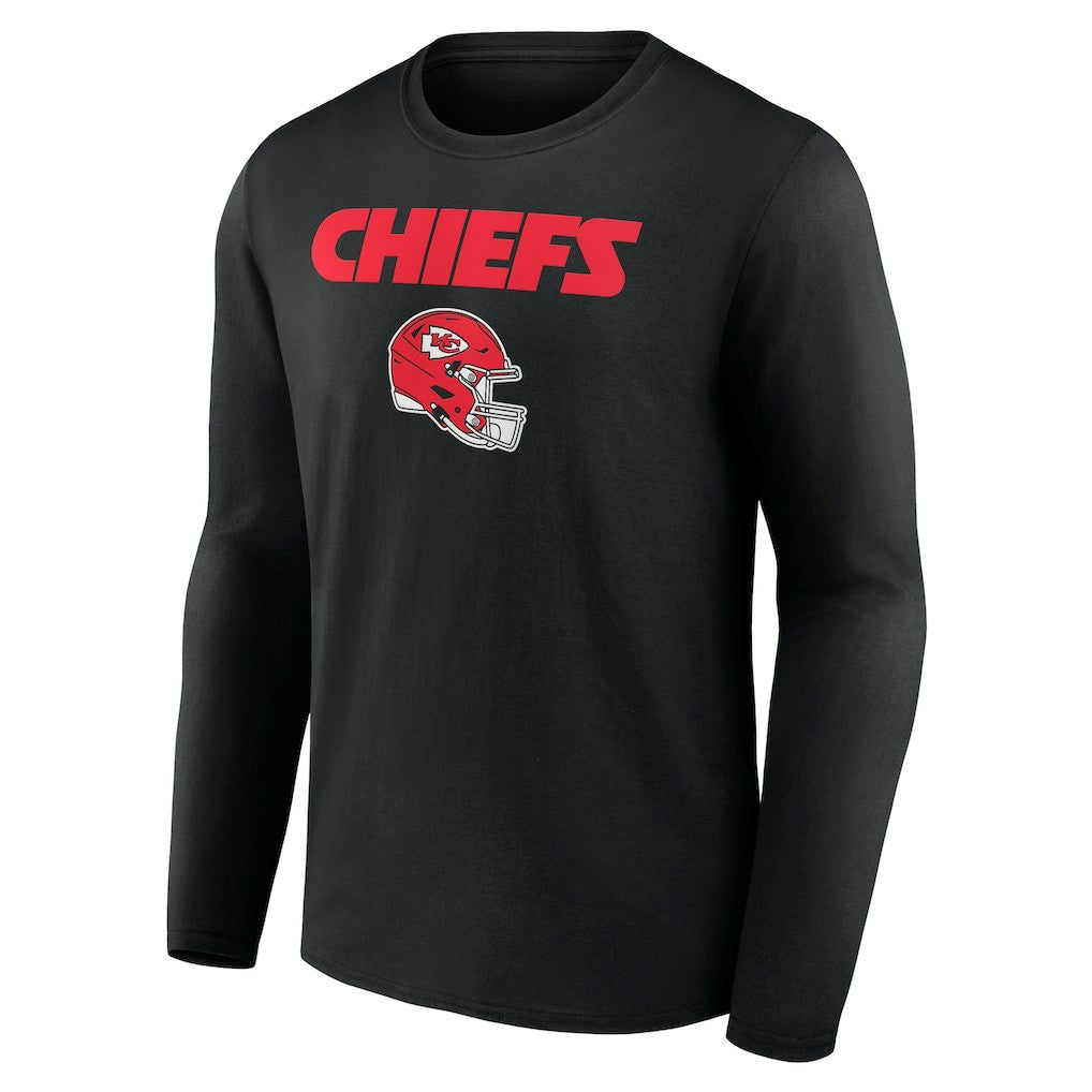 Travis Kelce Kansas City Chiefs Team Wordmark Player Name & Number Long Sleeve T-Shirt - Black on sale