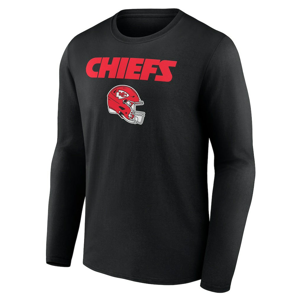 Travis Kelce Kansas City Chiefs Team Wordmark Player Name & Number Long Sleeve T-Shirt - Black on sale