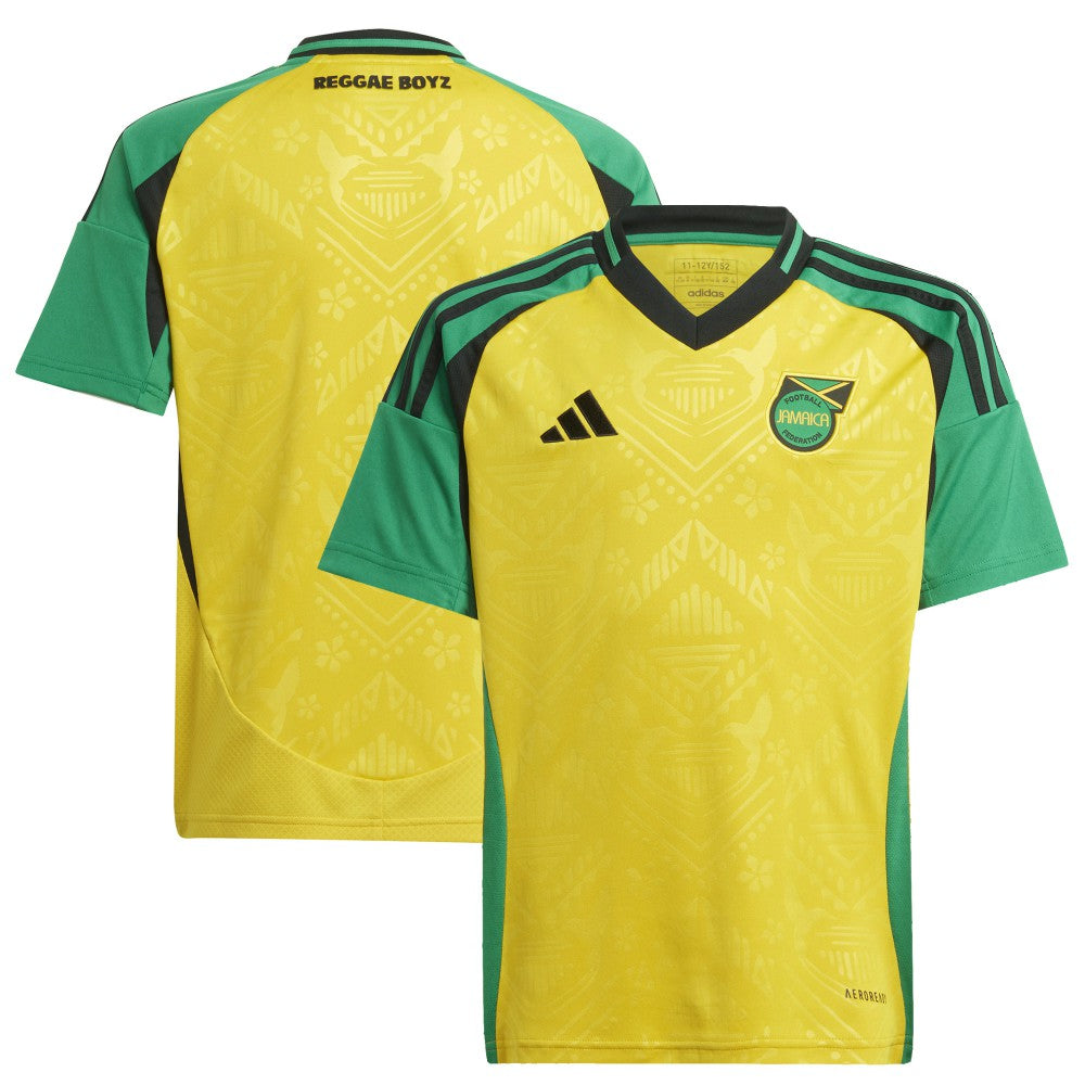 Jamaica National Team Youth 2024 Home Replica Jersey - Yellow | Adidas discount