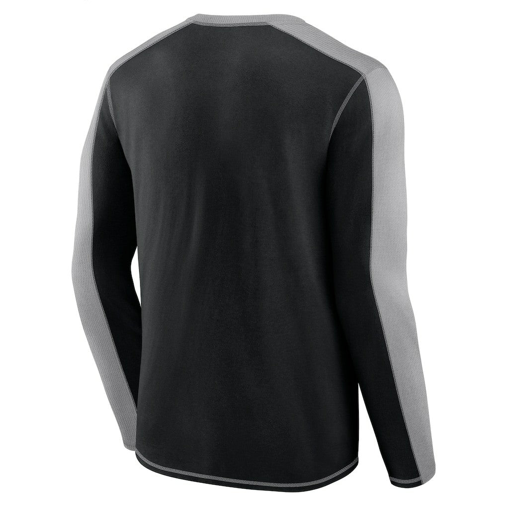 Pittsburgh Steelers Behind the Line Long Sleeve T-Shirt - Black/Gray on sale