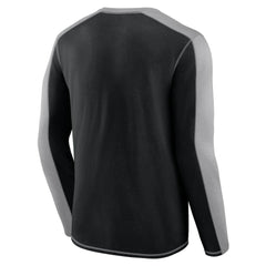 Pittsburgh Steelers Behind the Line Long Sleeve T-Shirt - Black/Gray on sale