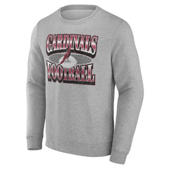 Arizona Cardinals Chance Throwback Fleece Pullover Sweatshirt - Heather Gray discount