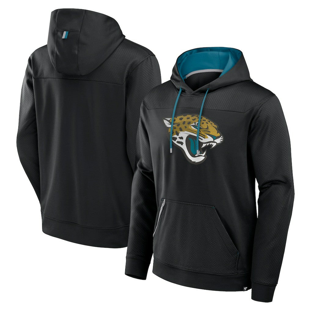 Jacksonville Jaguars Defender Pullover Hoodie - Black on sale