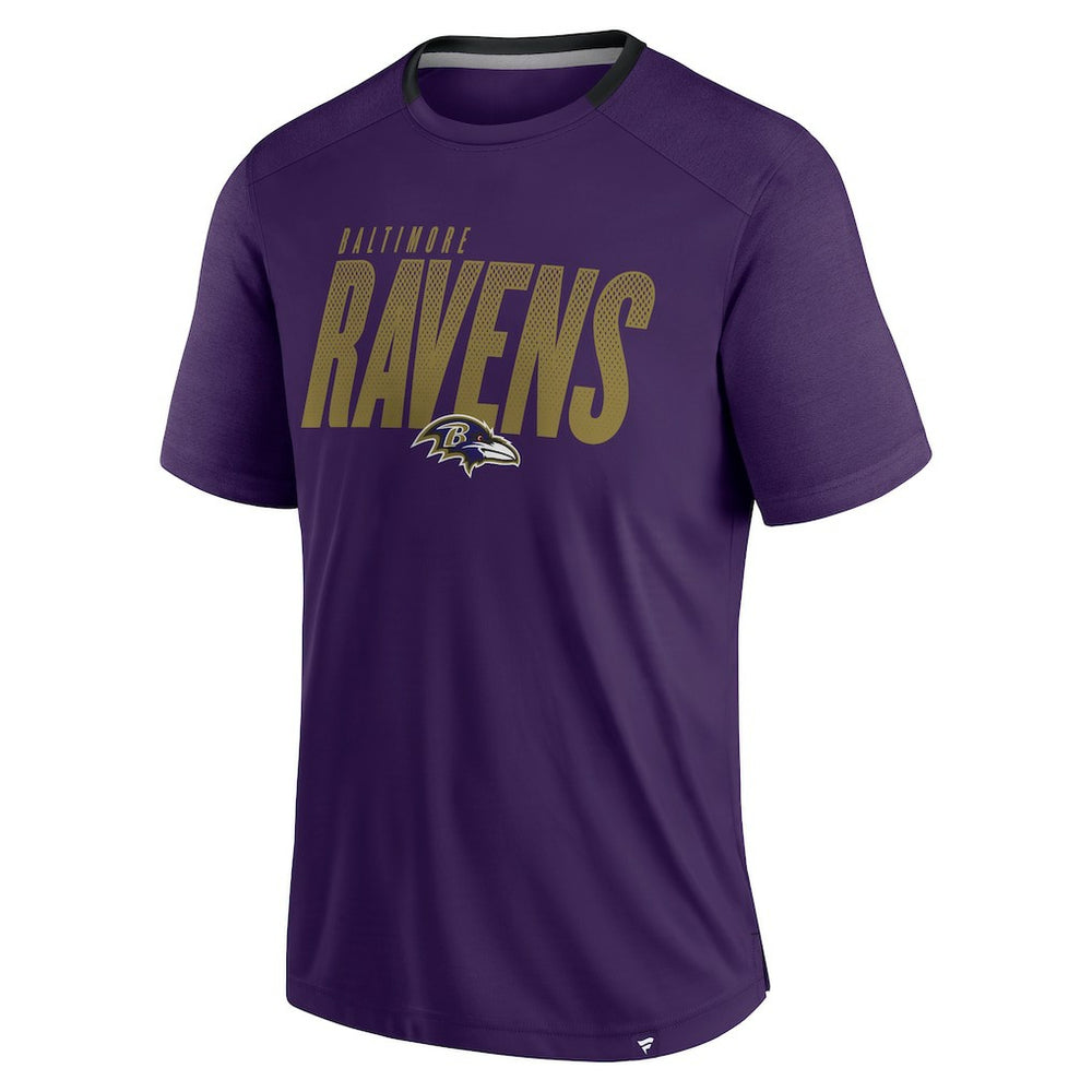 Baltimore Ravens Defender Fade Slant T-Shirt - Purple cheap