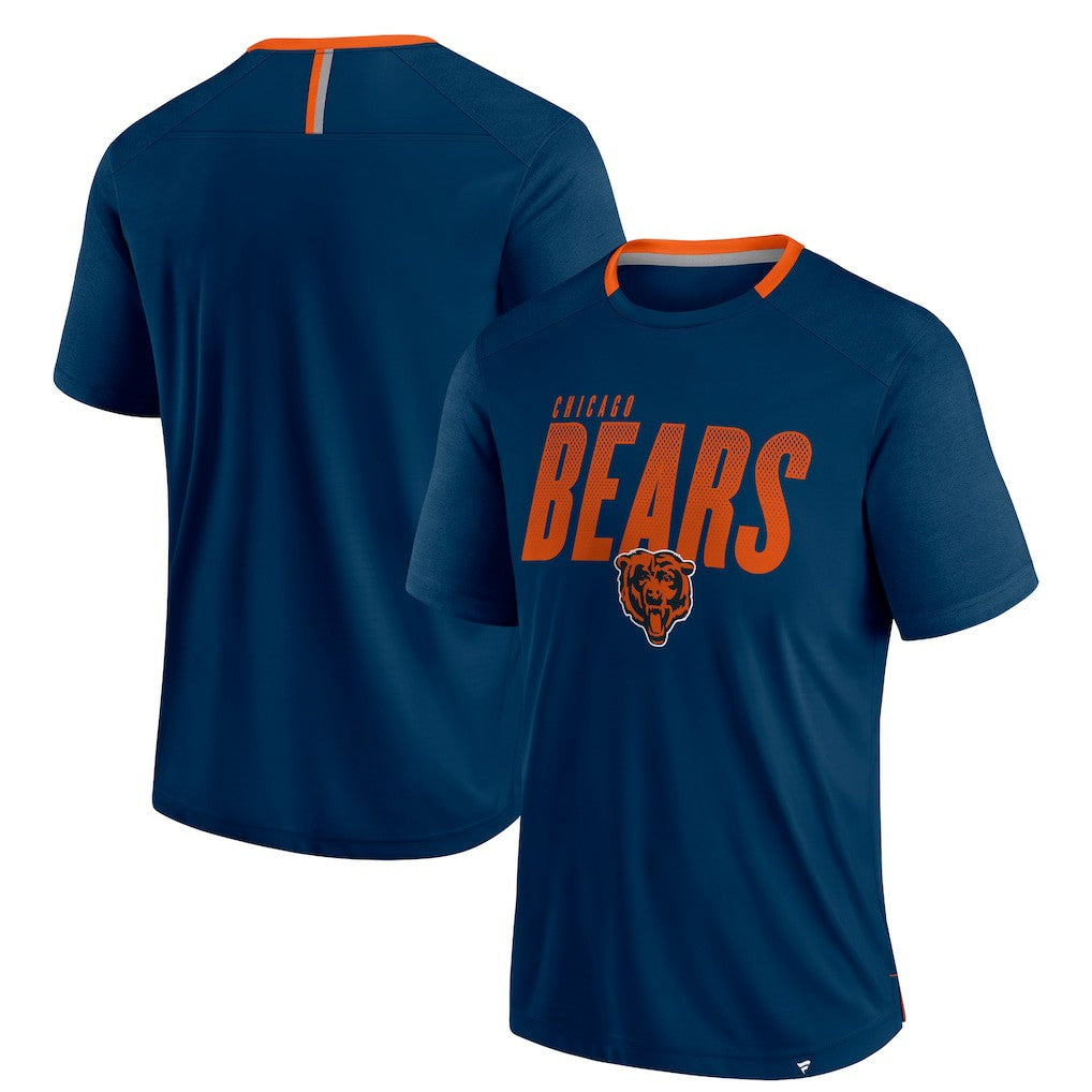 Chicago Bears Defender Fade Slant T-Shirt - Navy for sale