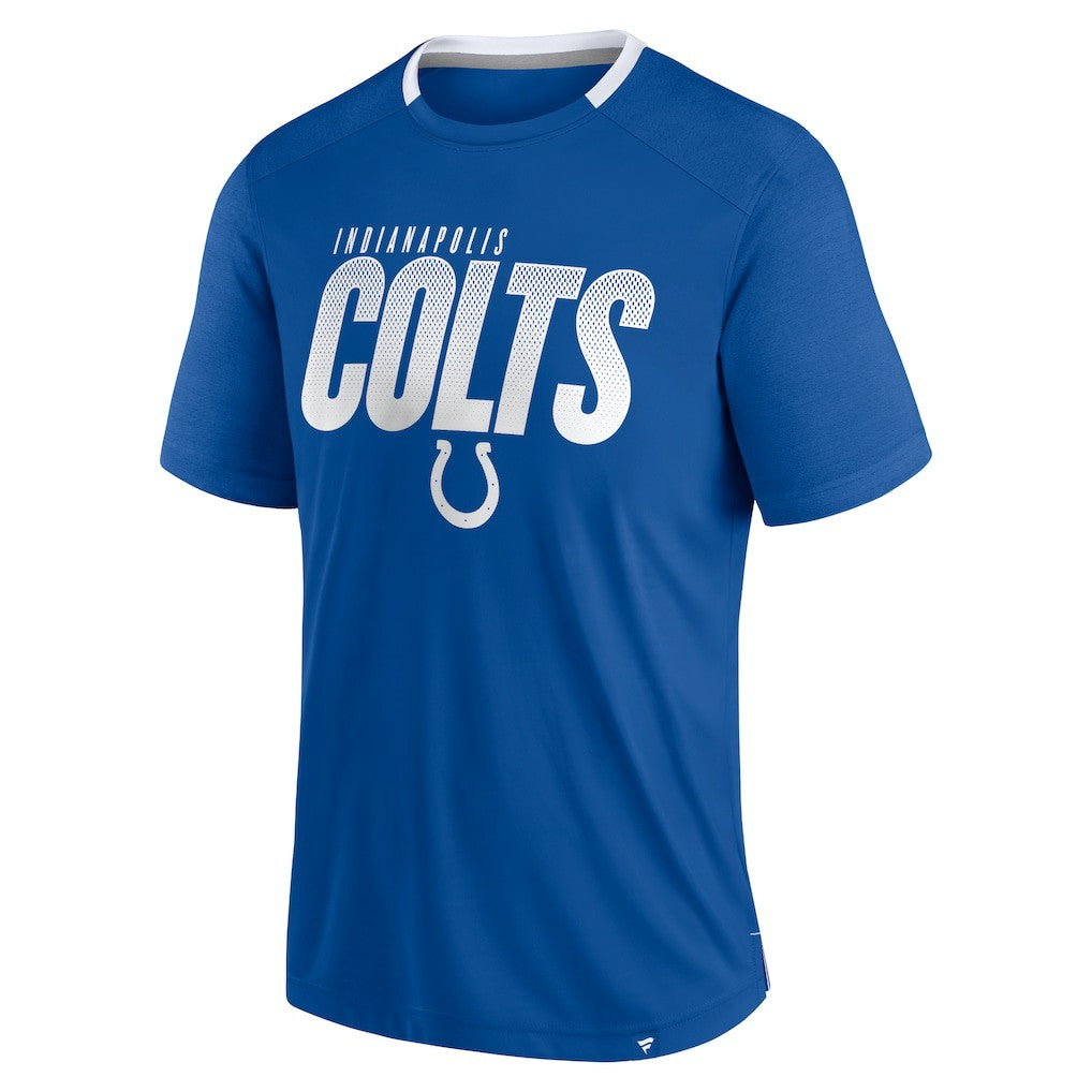Indianapolis Colts Defender Fade Slant T-Shirt - Royal discount