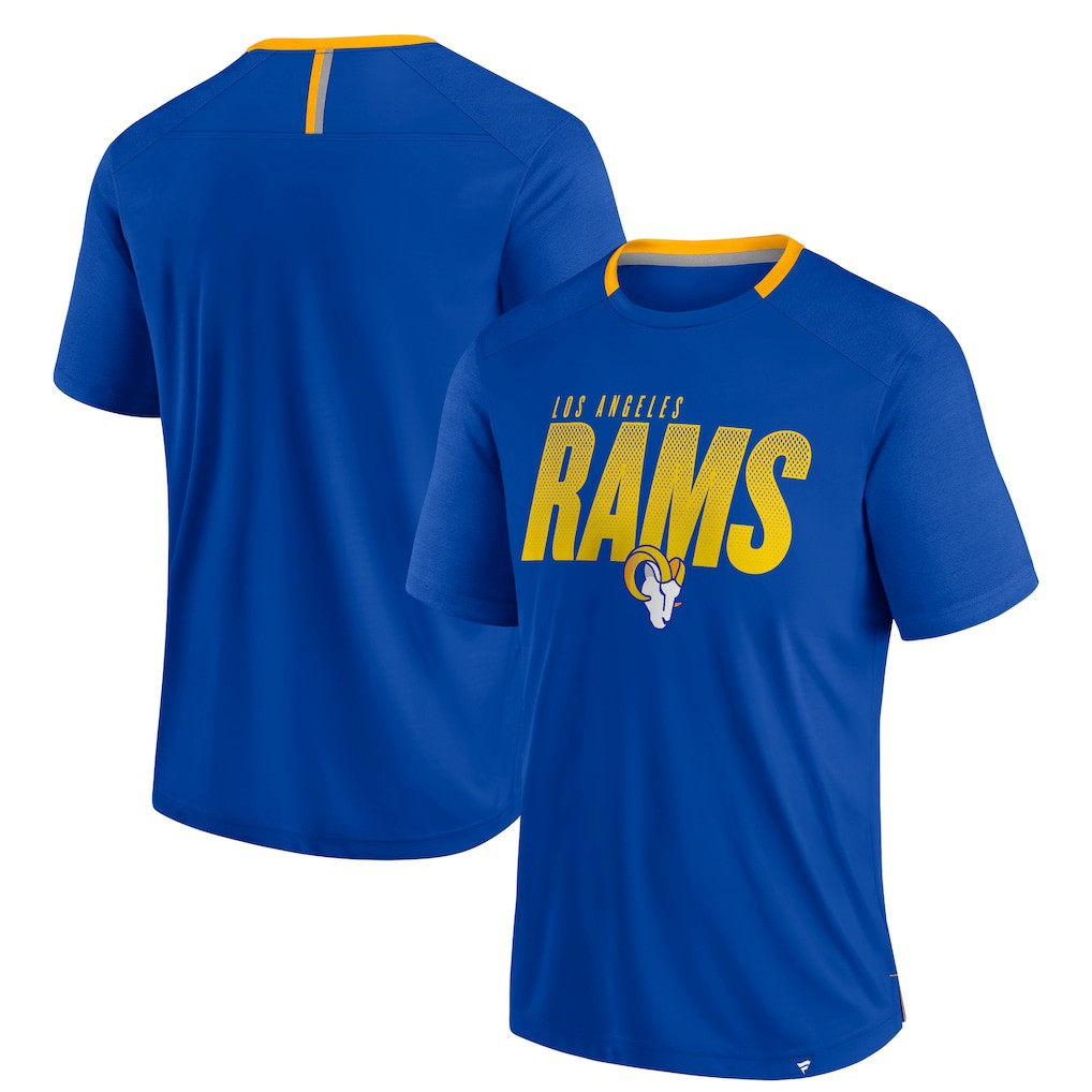 Los Angeles Rams Defender Fade Slant T-Shirt - Royal on sale