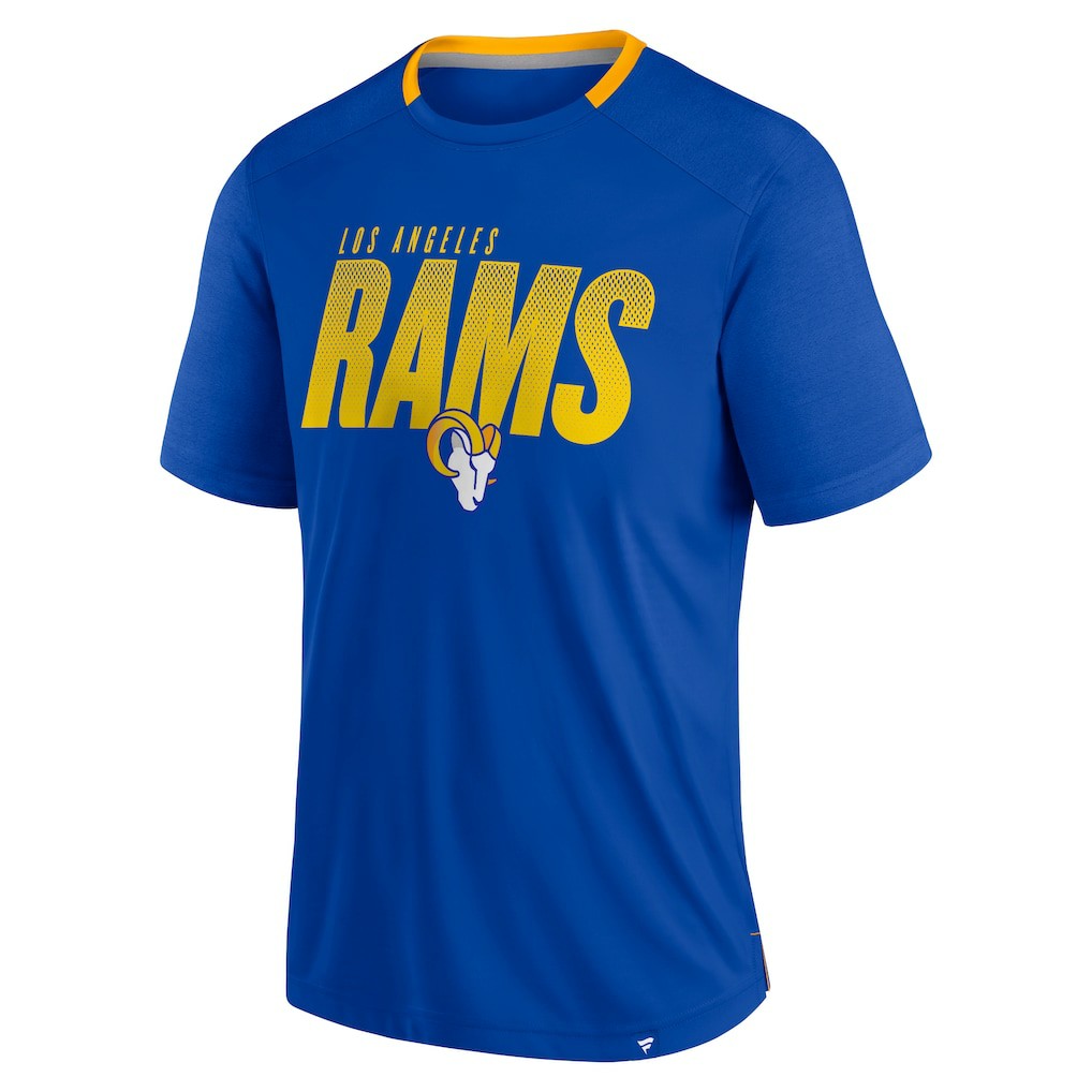 Los Angeles Rams Defender Fade Slant T-Shirt - Royal on sale