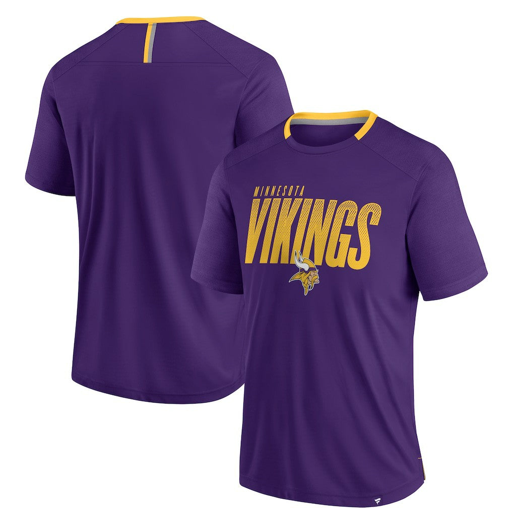 Minnesota Vikings Defender Fade Slant T-Shirt - Purple for sale