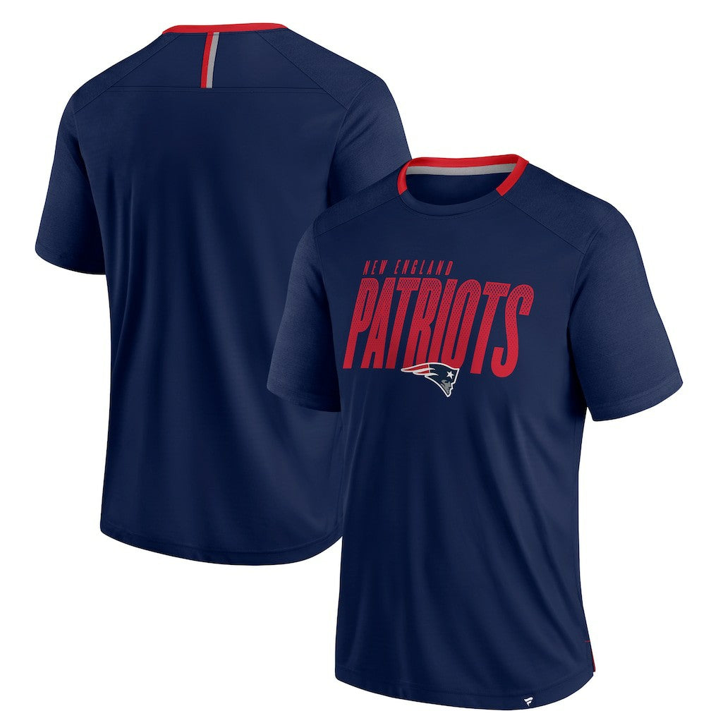 New England Patriots Defender Fade Slant T-Shirt - Navy for sale