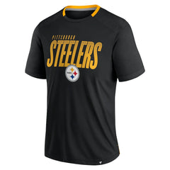 Pittsburgh Steelers Defender Fade Slant T-Shirt - Black for sale