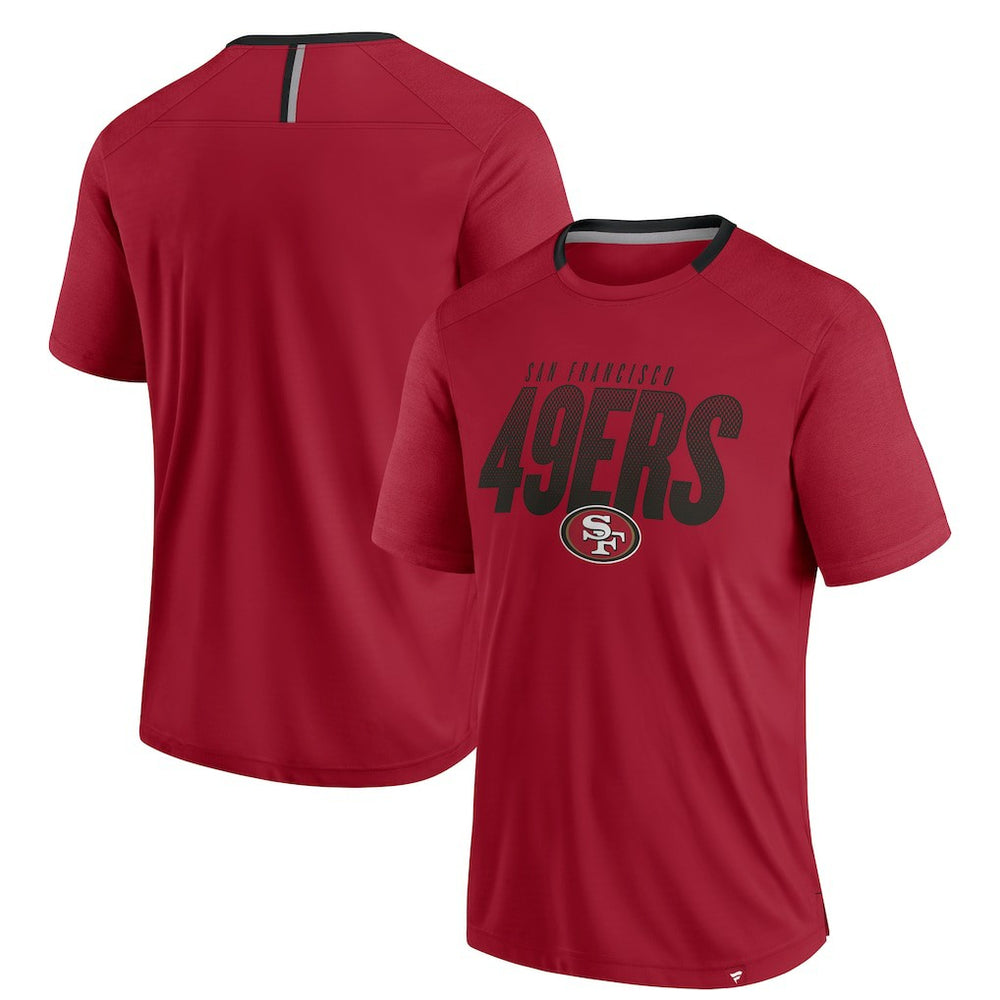 San Francisco 49ers Defender Fade Slant T-Shirt - Scarlet outlet
