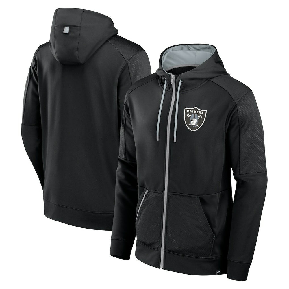 Las Vegas Raiders Defender Full-Zip Hoodie - Black outlet