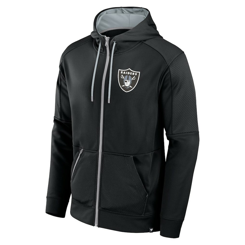 Las Vegas Raiders Defender Full-Zip Hoodie - Black outlet
