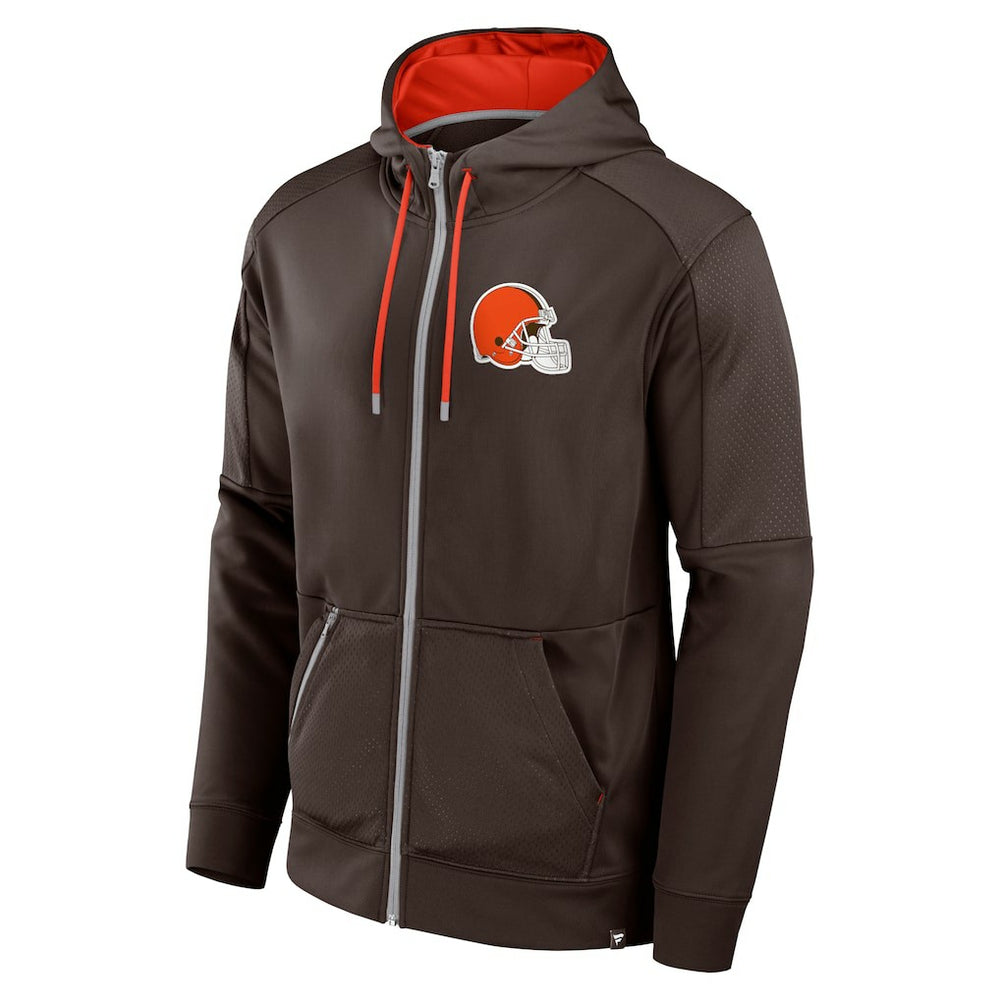 Cleveland Browns Defender Full-Zip Hoodie - Brown outlet
