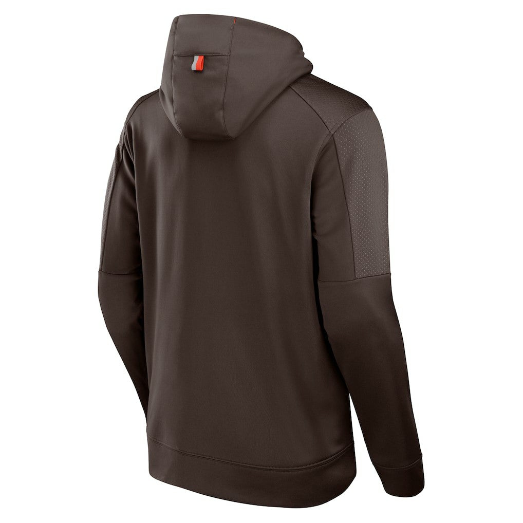 Cleveland Browns Defender Full-Zip Hoodie - Brown outlet