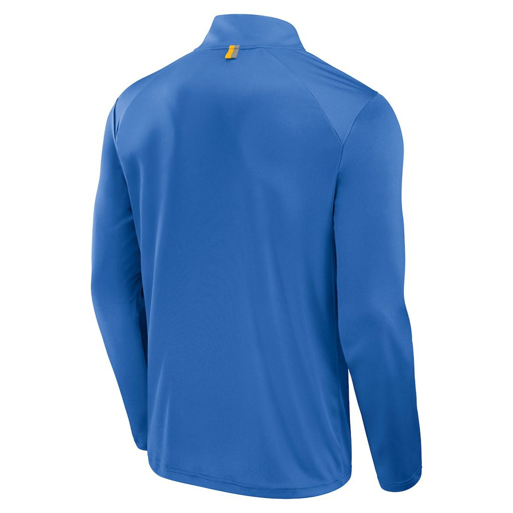 Los Angeles Chargers Defender Long Sleeve Quarter-Zip Jacket - Powder Blue on sale
