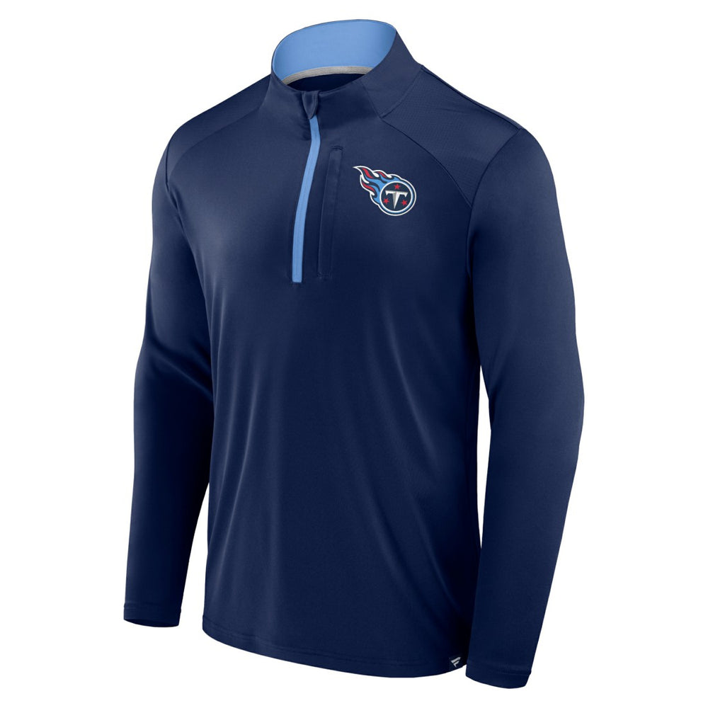 Tennessee Titans Defender Long Sleeve Quarter-Zip Jacket - Navy online