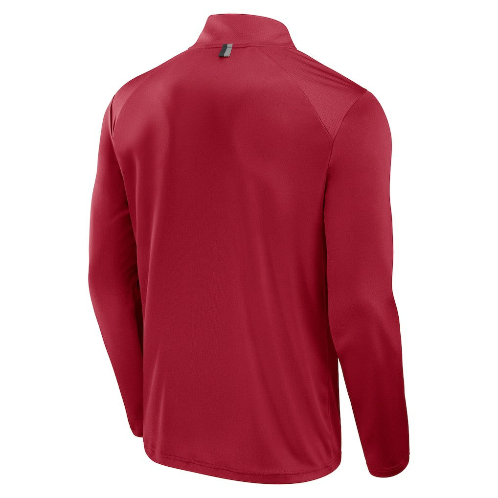 San Francisco 49ers Defender Long Sleeve Quarter-Zip Jacket - Scarlet cheap