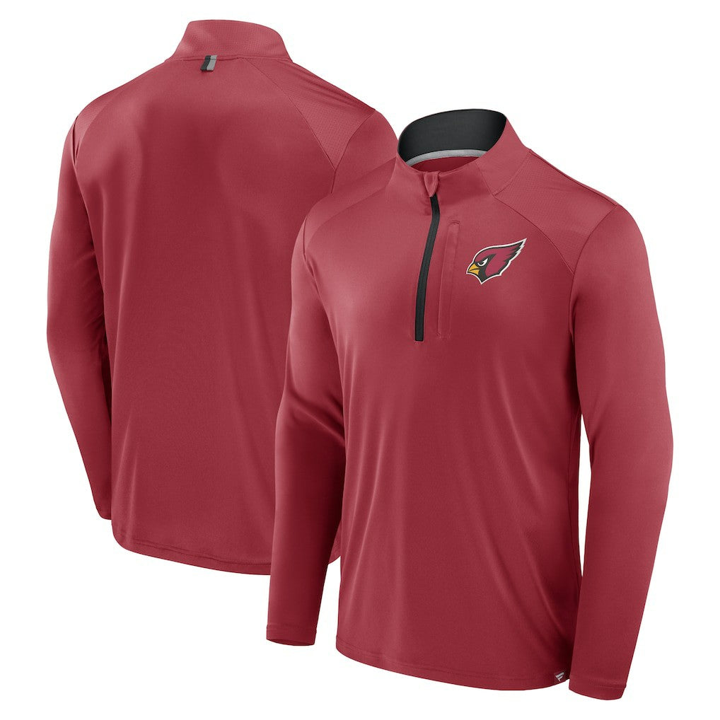 Arizona Cardinals Defender Long Sleeve Quarter-Zip Jacket - Cardinal discount