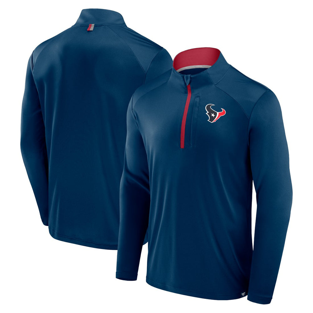 Houston Texans Defender Long Sleeve Quarter-Zip Jacket - Navy for sale