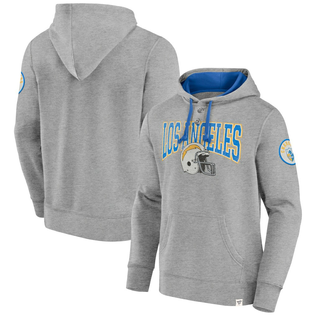 Los Angeles Chargers Label Maker Pullover Hoodie - Gray online