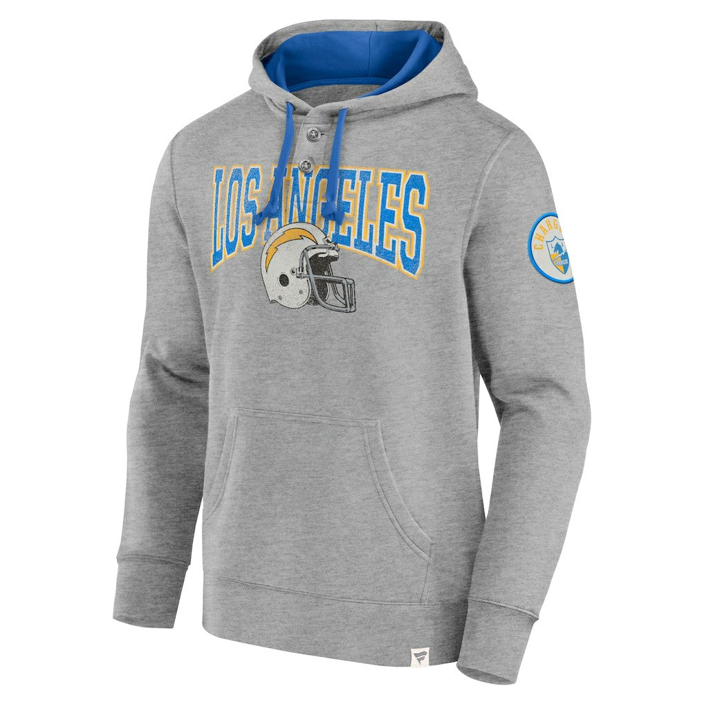Los Angeles Chargers Label Maker Pullover Hoodie - Gray online