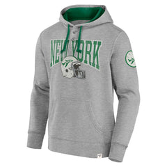 New York Jets Label Maker Pullover Hoodie - Heather Gray outlet