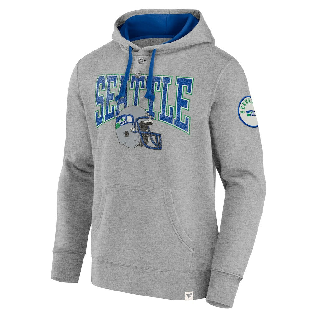 Seattle Seahawks Label Maker Pullover Hoodie - Heather Gray discount