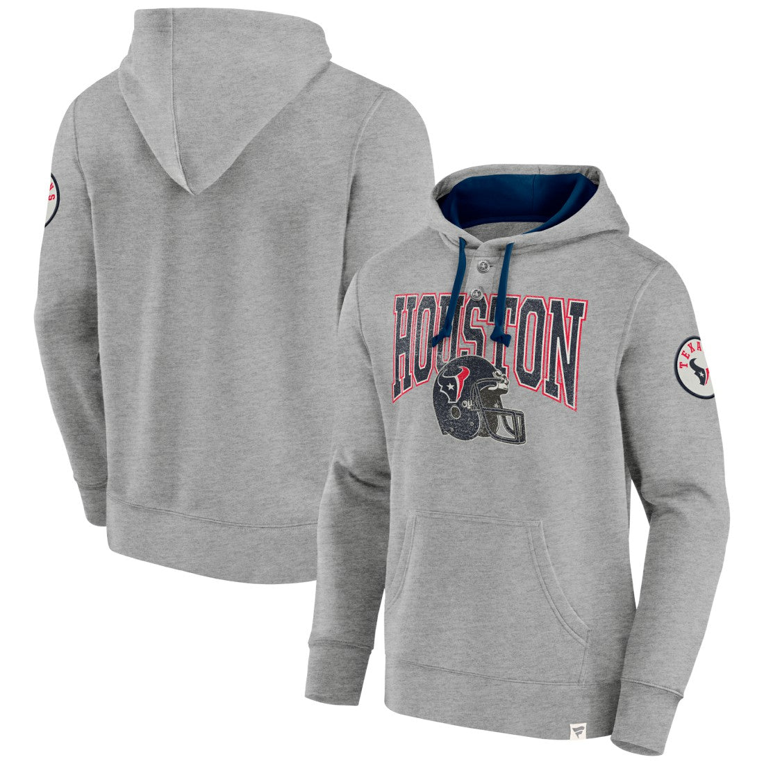 Houston Texans Label Maker Pullover Hoodie - Heather Gray online