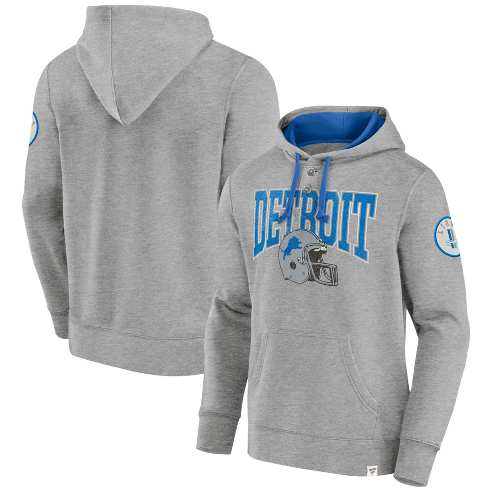 Detroit Lions Label Maker Pullover Hoodie - Blue on sale