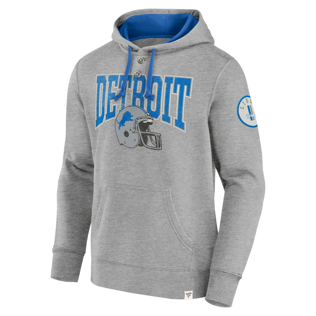 Detroit Lions Label Maker Pullover Hoodie - Blue on sale